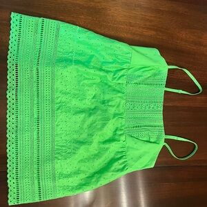 Lilly Pulitzer Lime Green Eyelet Top